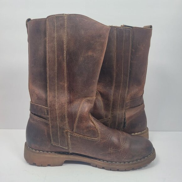 Gaerne Men\'s Distressed Brown Leather Moto/Trial Boots 18651 Size 9 EU 43 Italy main image 7